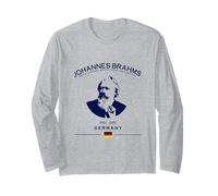 Johannes Brahms Compositore Tedesco Musica Classica Maglia a Manica