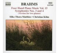 Johannes Brahms Four Hand Piano Music Vol. 15 (Matthies, Kohn) (CD) Album