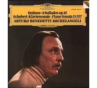 Johannes Brahms - Johannes Brahms / Franz Schubert , Arturo Benedetti Michelangeli - 4 Balladen Op.10 / Klaviersonate o Piano Sonata D.537 - Deutsche Grammophon - 2532 017