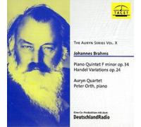 Johannes Brahms Piano Quintet F Minor (Orth, Auryn Quartet) (CD) Album
