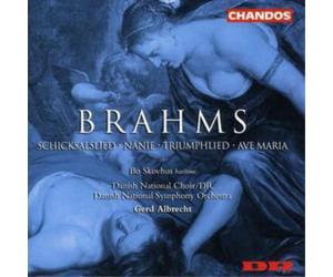 Johannes Brahms Schicksalslied, Nanie, Triumphlied, Ave Maria (Albrecht) (CD)