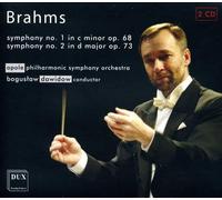 JOHANNES BRAHMS Symphonies Nos 1 & 2 (CD)