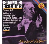 Johannes Brahms : Symphony 3 / Haydn Variations -Bruno Walter / CBS 1985