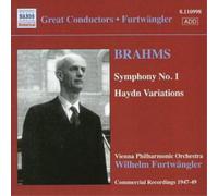 Johannes Brahms Symphony No. 1, Haydn Variations (Furtwangler, Vienna Po) (CD)