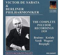 Johannes Brahms The Complete Polydor Recordings 1939 (CD) Album