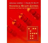Johannes Ledolter Claude Burrill Statistical Quality Control (Tascabile)