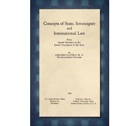 Johannes Matter Concepts of State, Sovereignty and Internatio (Copertina rigida)