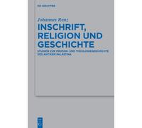 Johannes Renz Inschrift, Religion und Geschichte (Copertina rigida)