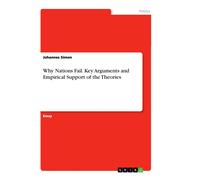 Johannes Simon Why Nations Fail. Key Arguments and Empirical Support (Tascabile)