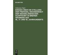 Johannes Tack Einiges Über Die Stellung Der Fremden, Insonder (Copertina rigida)