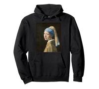Johannes Vermeer Girl with a Pearl Earring Felpa con Cappuccio