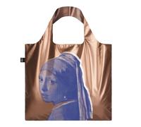 JOHANNES VERMEER Girl with a Pearl Earring Rose Gold Metallic Bag, Poliestere