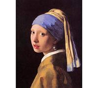 Johannes Vermeer Girl With Pearl Earring Old Master Painting Art Print Poster Wall Decor 12X16 Inch