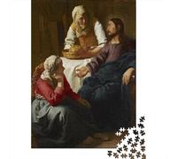 Johannes Vermeer Jigsaw Puzzle opere d'arte famose nel mondo,1000 Pcs Rompicapo arte Classici, Puzzles museo, Puzzle Per Gioco Familiare, Regalo Per Amore E Amico, Festa Gioco
