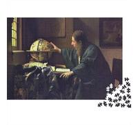 Johannes Vermeer Puzzle arte Da 1000 Pezzi, Puzzles museo Per Adulti, dipinto Impossible Rompicapo, Gioco Di Abilità Colorato, Regalo Per Le Vacanze O Per Il Compleanno