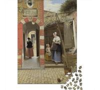 Johannes Vermeer Puzzle Di Legno, museo Puzzles Impegnativi, Rompicapo opere d'arte famose nel mondo, Per Adulti E Adolescenti Regali, Impegnativo Puzzles dipinto, 1000 Pcs