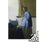 Johannes Vermeer Puzzle in Legno, Puzzles dipinto, Regalo Di San Valentino, Rompicapo museo 1000 Pezzi, Puzzle Impegnativi, Per Esercitare La Logica, 1000 Pcs