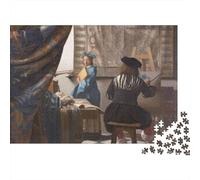 Johannes Vermeer Puzzles dipinto, arte Puzzle Impegnativi, Rompicapo museo, Puzzle in Legno Per Giochi Educativi Decorazioni, La Casa Regalo 1000pcs
