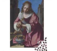 Johannes Vermeer Puzzles museo, dipinto Puzzle Impegnativi Per Adulti, Jigsaw Rompicapo arte, Famiglia Regalo Di Festa, Puzzle Impossible, 1000 Pcs