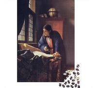 Johannes Vermeer Rompicapo,Puzzle dipinto, Puzzles museo Per Adulti, Jigsaw Puzzles, Impegnativo Puzzle Di Legno arte, Stampa A Colori 1000 Pcs