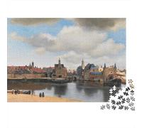 Johannes Vermeer Rompicapo,Puzzle museo, Puzzles opere d'arte famose nel mondo Per Adulti, Jigsaw Puzzles, Impegnativo Puzzle Di Legno arte, Stampa A Colori 1000 Pcs