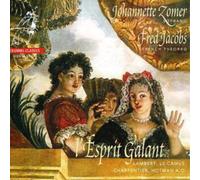 Johannette Zomer L'esprit Galant (Zomer, Jacobs) (CD) Album