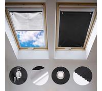 Johgee Tenda a rullo termica per lucernario Velux GGU GGL GPU GPL GHU GHU GHL GTU GTL GXU GXL (senza fori con ventose, dimensioni 76x73cm)