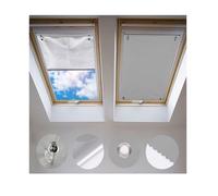 Johgee Tenda oscurante senza foratura Grigio, per finestre 32 x 76 cm, tenda oscurante termica con ventosa, protezione solare, tenda per finestra del tetto, camera da letto, giardino, auto