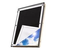 johgee Tenda Oscurante Termica per finestre e lucernari | Protegge dal Calore | Compatibile con finestre ROTO/VELUX GGU GGL GPU GPL GHU GHL GTU GTL (senza foratura con ventose, 32x76cm Roto 5/9)