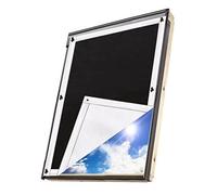 johgee Tenda Oscurante Termica per finestre e lucernari | Protegge dal Calore | Compatibile con finestre VELUX GGU GGL GPU GPL GHU GHL GTU GTL GXU GXL (senza foratura con ventose, 96x100cm)