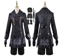 JOHLCR Costume Cosplay Anime Nier:Automata Yorha Costume Outfits Impostato per Adulti Set di Travestimenti per Feste 5pcs Adatto per Spettacoli Teatrali, Regalo di Compleanno,Nero,M