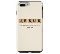 John 14:6 JESUS The Way, Truth, Life Crossword Puzzle Custodia per iPhone 7 Plus/8 Plus