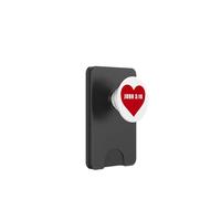 John 3:16 GOD So Loved The World Bible Verse Reference Heart PopSockets PopWallet per MagSafe