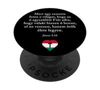 John 3:16 Hungarian Magyar Bible Verse Christian Evangelism PopSockets PopGrip Adesivo
