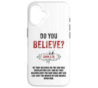 John 3:36 He That Believes Not The Son Shall Not See Life Custodia per iPhone 16