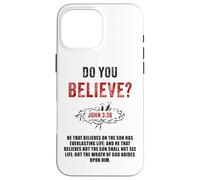 John 3:36 He That Believes Not The Son Shall Not See Life Custodia per iPhone 16 Pro Max