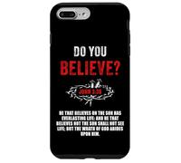 John 3:36 He That Believes Not The Son Shall Not See Life Custodia per iPhone 7 Plus/8 Plus