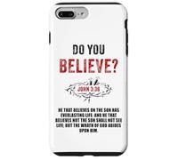 John 3:36 He That Believes Not The Son Shall Not See Life Custodia per iPhone 7 Plus/8 Plus