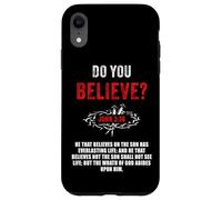 John 3:36 He That Believes Not The Son Shall Not See Life Custodia per iPhone XR
