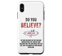 John 3:36 He That Believes Not The Son Shall Not See Life Custodia per iPhone XS Max
