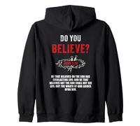 John 3:36 He That Believes Not The Son Shall Not See Life Felpa con Cappuccio