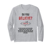 John 3:36 He That Believes Not The Son Shall Not See Life Maglia a Manica