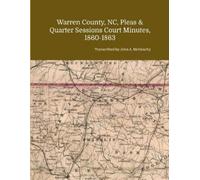 John A. McGeach Warren County, NC, Pleas & Quarter Sessions Court Mi (Tascabile)