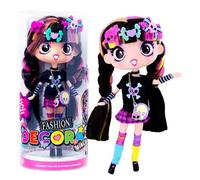 John Adams Decora Girlz - Bambola alla moda da collezione Sticker 'n' Style, 28 cm, Luna con oltre 75 accessori colorati, bambole e accessori, età 4+