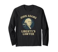 John Adams Liberty's Lawyer 1800 Padre fondatore Maglia a Manica