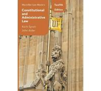 John Alder Keith Syrett – Constitutional and Administrative Law – Tascabile