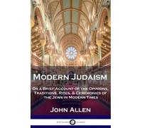 John Allen Modern Judaism (Copertina rigida)