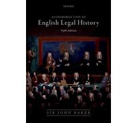 John Baker Introduction to English Legal History (Tascabile)