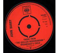 JOHN BARRY - THEME FROM THE QUILLER MEMORANDUM WEDNESDAY'S CHILD 7 INCH (7" VINYL 45) UK CBS 1966