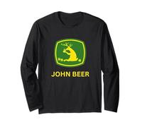 John Beer - Maglietta Divertente Maglia a Manica